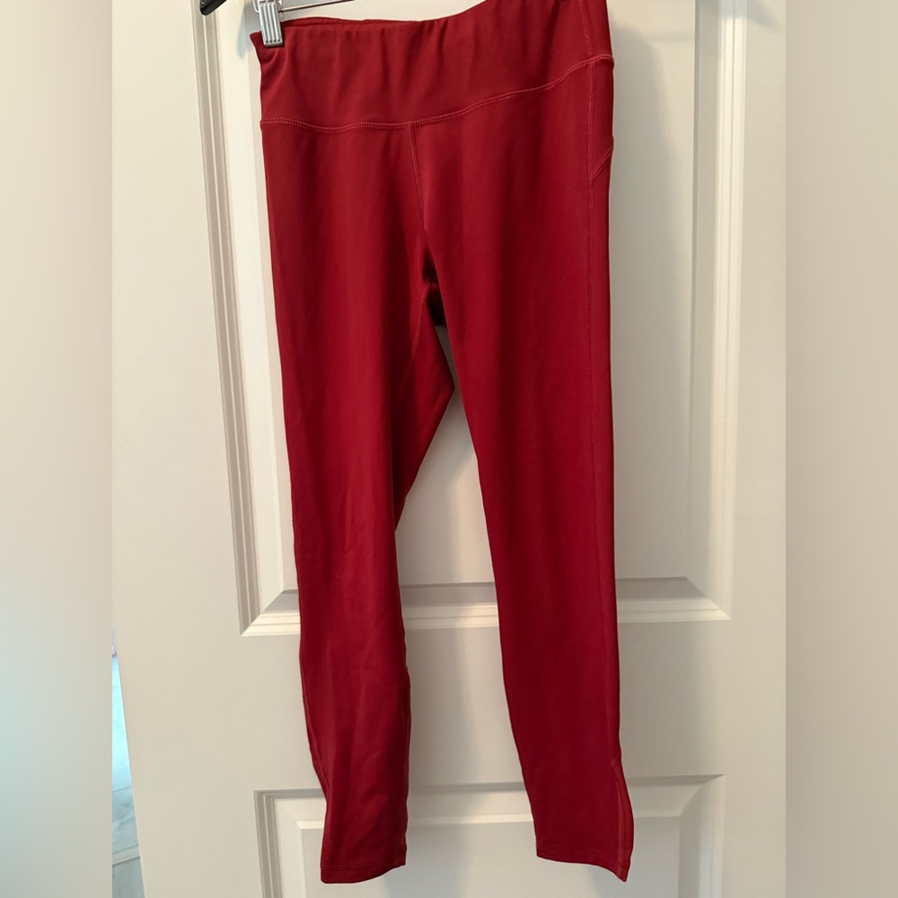 Red workout Leggings
